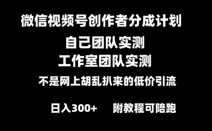 微信視頻號(hào)創(chuàng)作者分成計(jì)劃全套實(shí)操原創(chuàng)小白副業(yè)賺錢(qián)零基礎(chǔ)變現(xiàn)教程日入300+